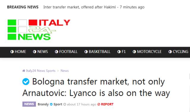 APP下载-意媒曝博洛尼亚“中超顶薪”强挖阿瑙 但还需一条件